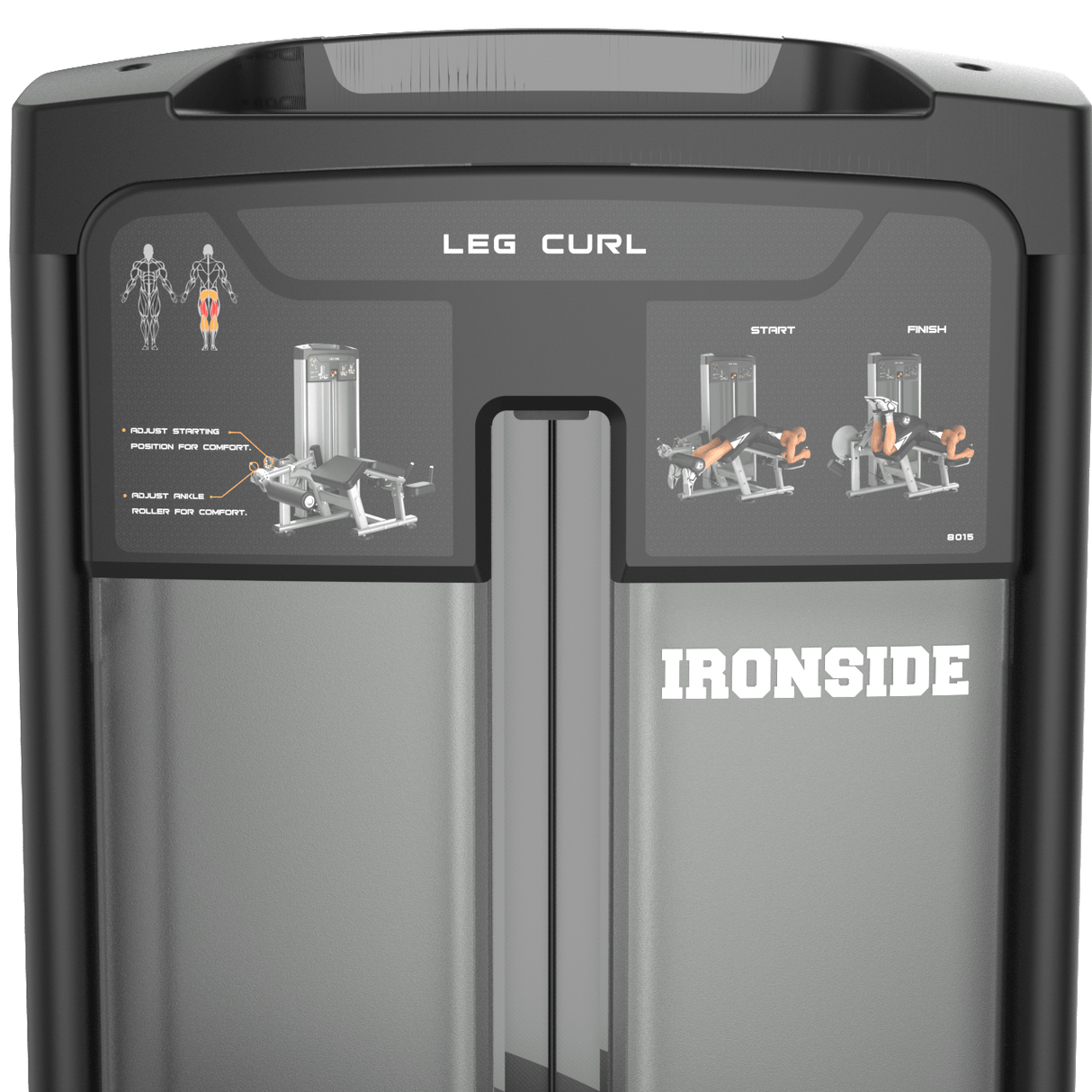 IRONSIDE Luxe Prone Leg Curl Machine