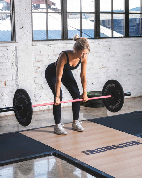 Barre olympique IRONSIDE avec un cadre en acier robuste