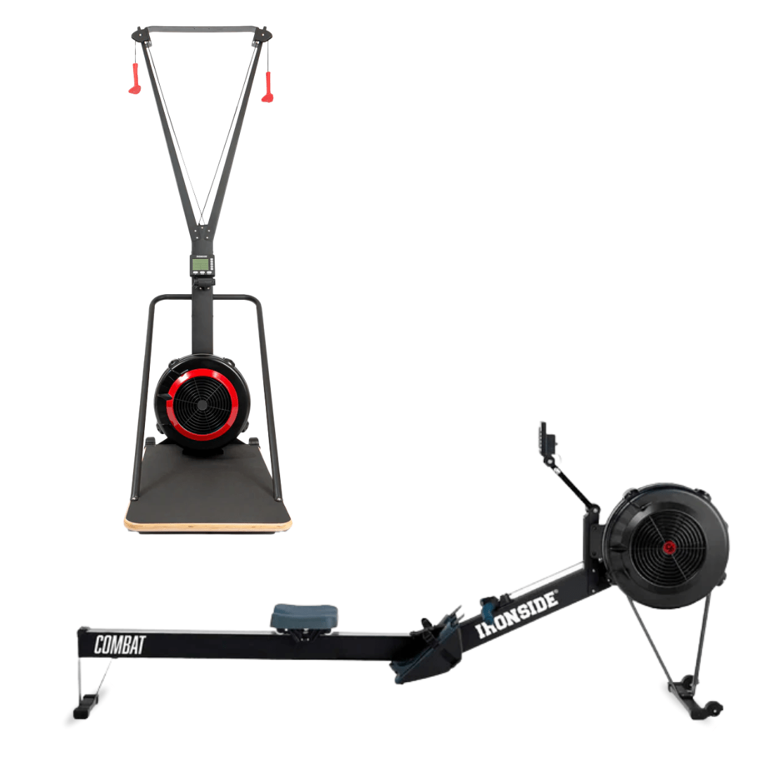 IRONSIDE Rowing Machine + Ski Erg Combo