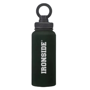 IRONSIDE insulated sports bottle with magnetic phone mount
