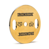 IRONSIDE Gold Chrome Olympic Plates (5–25 KG)