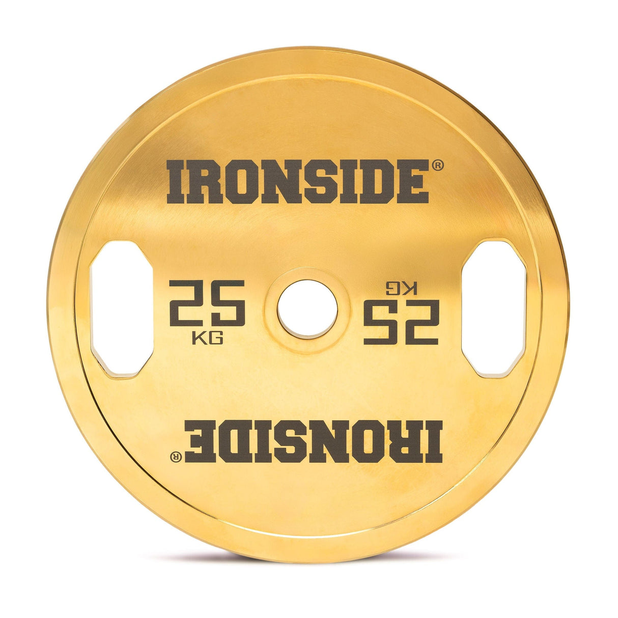 IRONSIDE Gold Chrome Olympic Plates (5–25 KG)