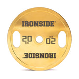IRONSIDE Gold Chrome Olympic Plates (5–25 KG)