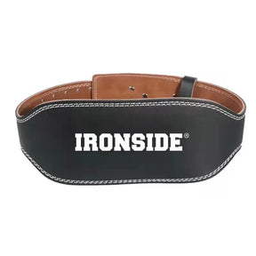 Ceinture d'haltérophilie en cuir IRONSIDE à dos rembourré