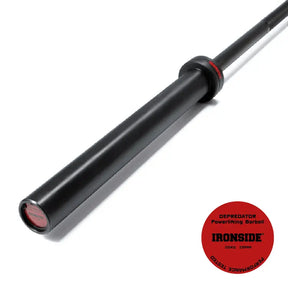 IRONSIDE Powerlifting Barbell 45 lb – 6'5 Competition Power Bar – powerlifting barbell for a fitness centre