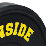 IRONSIDE Pro Bumper Olympic plate 35 lb - logo detail