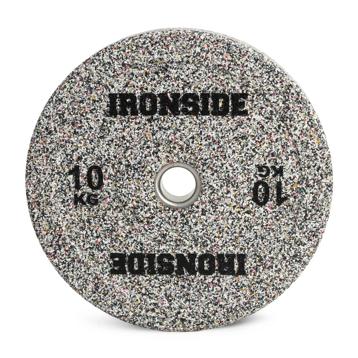 IRONSIDE Grind Olympic bumper plate 10 kg - front view
