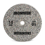 IRONSIDE Grind Olympic bumper plate 10 kg - front view