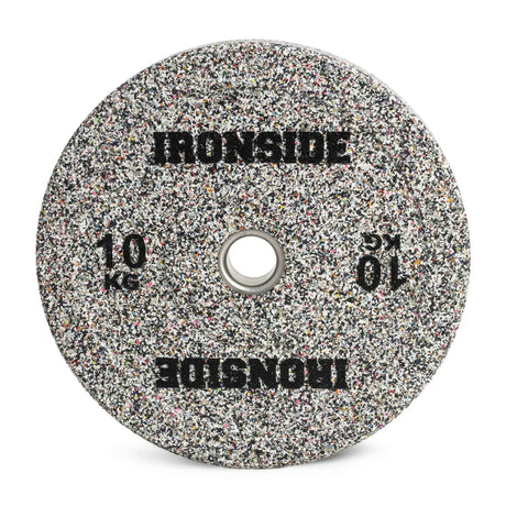 IRONSIDE Grind Olympic bumper plate 10 kg - front view