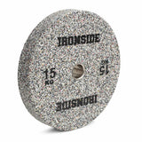IRONSIDE Grind Olympic bumper plate 15 kg - angled view