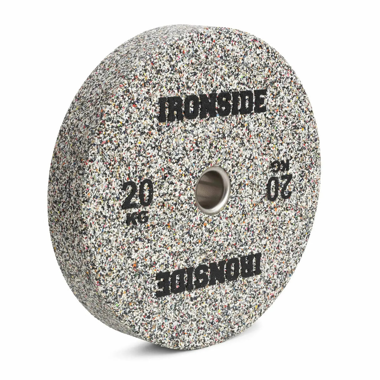 IRONSIDE Grind Olympic bumper plate 20 kg - angled view