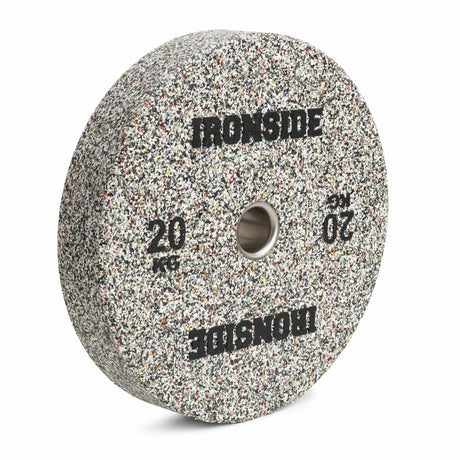 IRONSIDE Grind Olympic bumper plate 20 kg - angled view