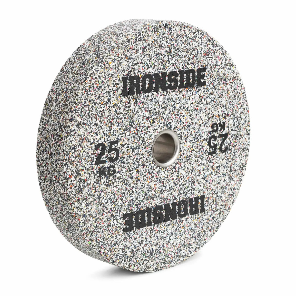 IRONSIDE Grind Olympic bumper plate 25 kg - angled view