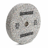 IRONSIDE Grind Olympic bumper plate 25 kg - angled view
