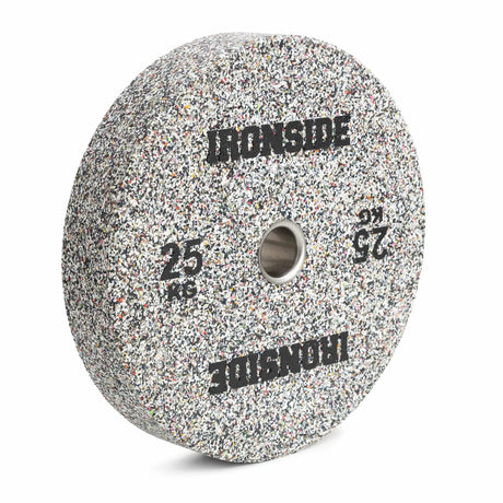 IRONSIDE Grind Olympic bumper plate 25 kg - angled view