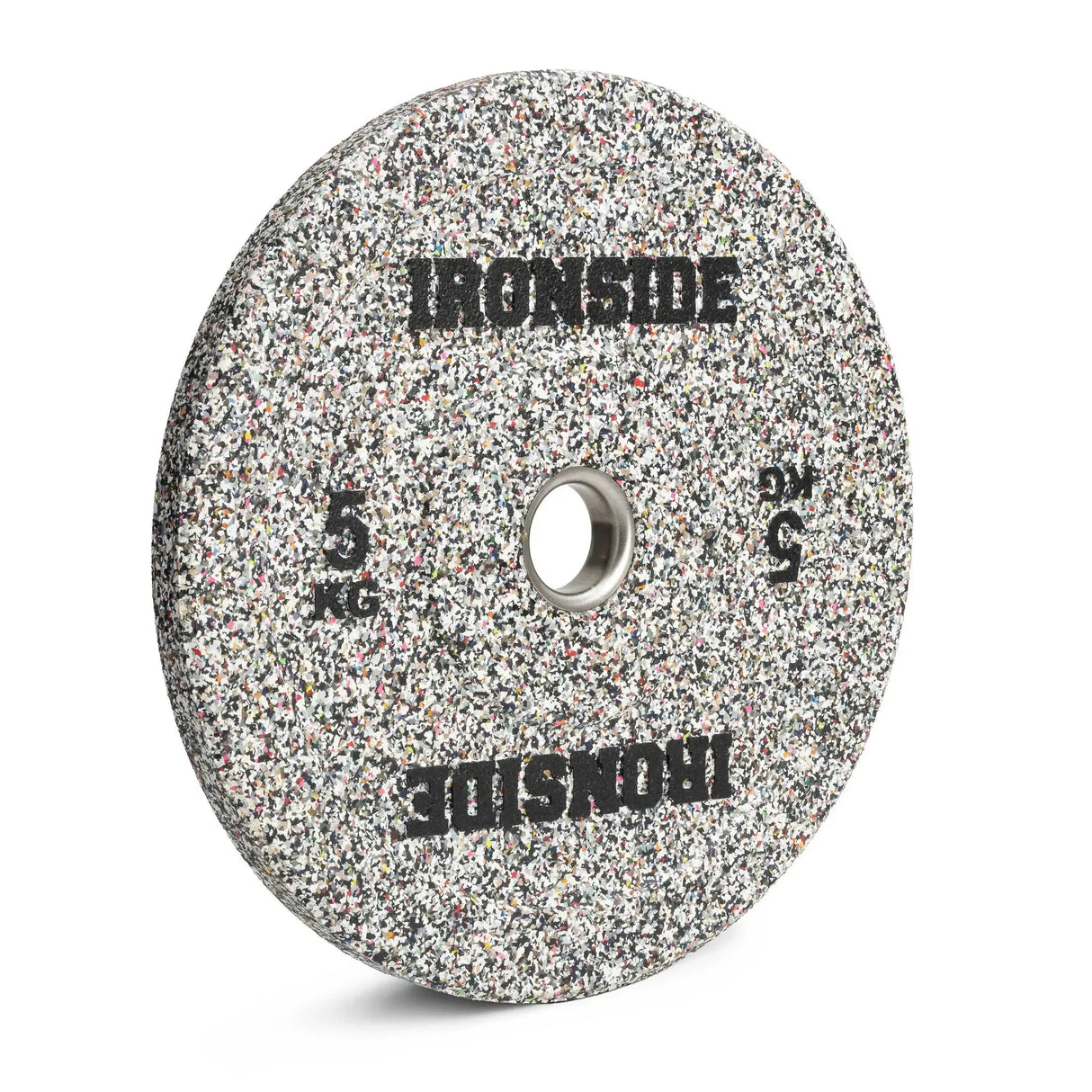 IRONSIDE Grind Olympic bumper plate 5 kg - angled view