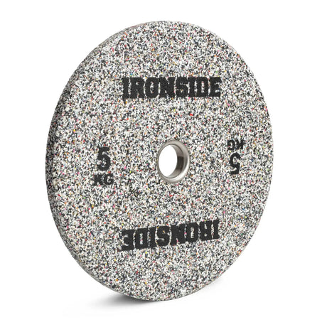 IRONSIDE Grind Olympic bumper plate 5 kg - angled view
