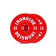 Paire de disques fractionnaires IRONSIDE 2,5 kg en polyuréthane rouge