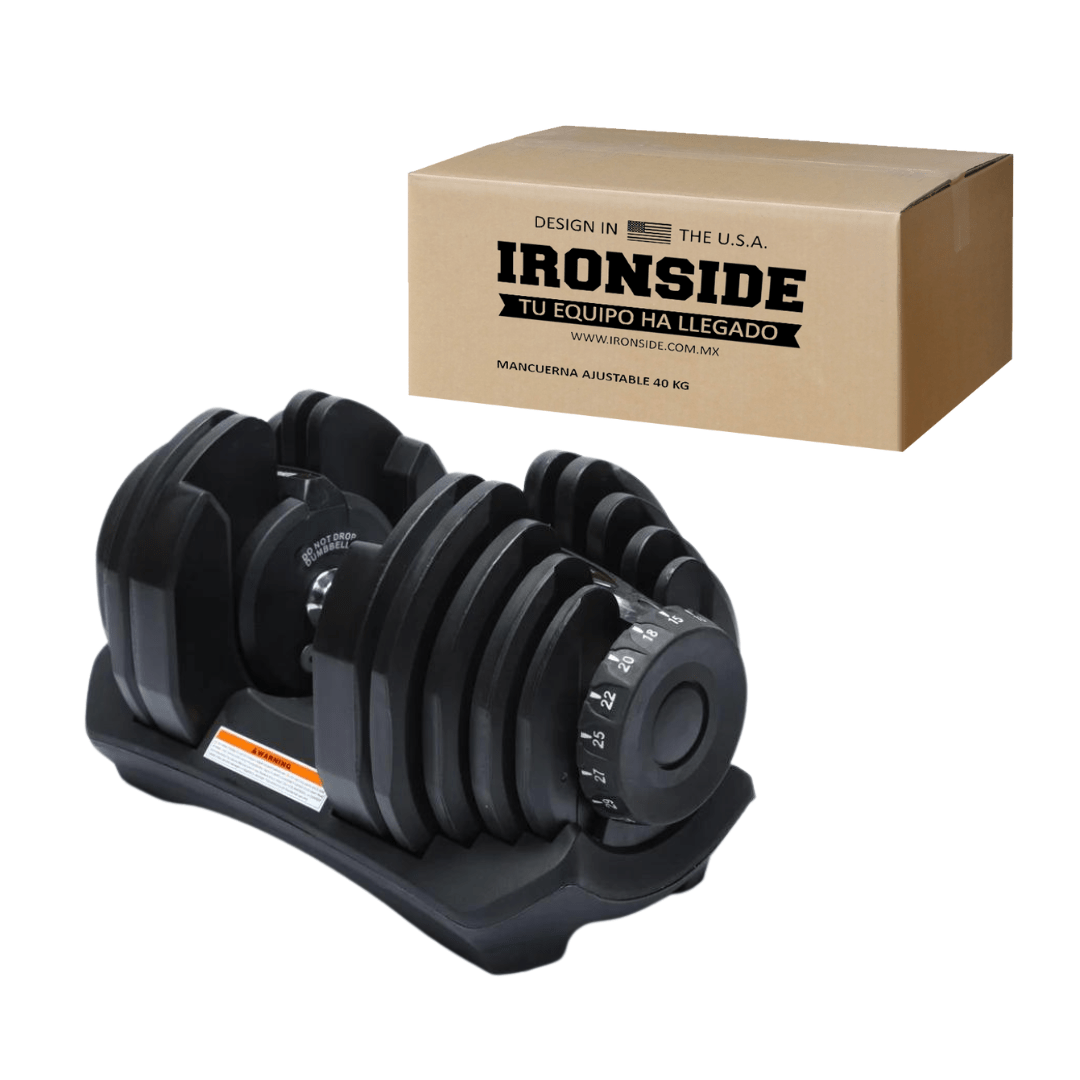 IRONSIDE Block Adjustable Dumbbell – 40 kg (88 Lb)