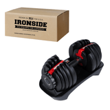 IRONSIDE Block Adjustable Dumbbell - 24kg (52Lb)