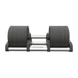 IRONSIDE Block 36 kg adjustable dumbbell seen from the end