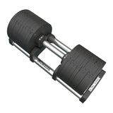 IRONSIDE Block adjustable dumbbell 36 kg on its storage tray