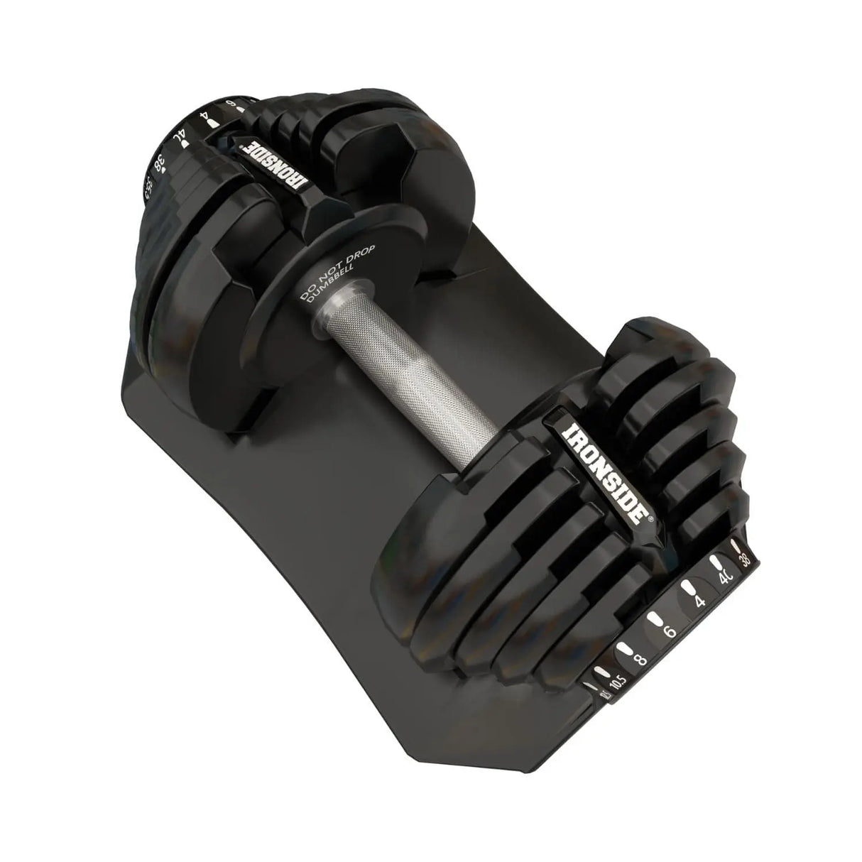 Haltère ajustable IRONSIDE Block de 40 kg sur sa base