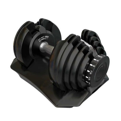 Space-saving 40 kg adjustable dumbbell for a home gym