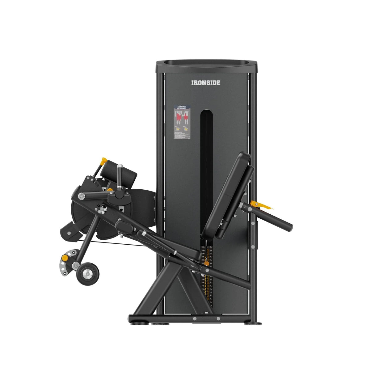 Dual Leg Curl & Extension IRONSIDE Elite Strength Machines IRONSIDE FITNESS CANADA