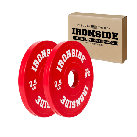 Par de Discos Fraccionales 2.5 kg IRONSIDE PU