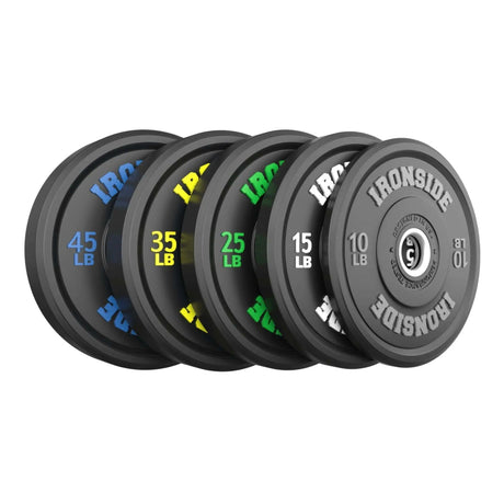 IRONSIDE Pro Bumper Olympic plate set 260 lb - 10 to 55 lb