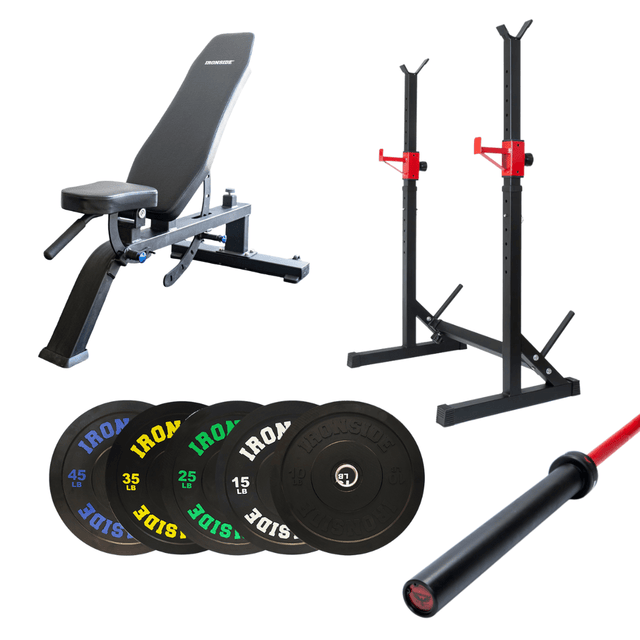 PRO Home Gym IRONSIDEPACKSIRONSIDEColor Barra: Azul, Roja, Rosada