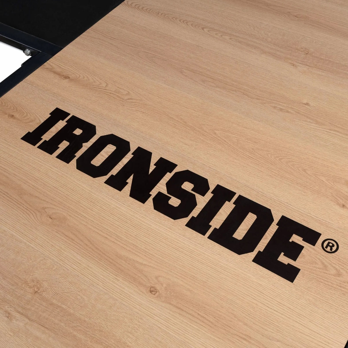 IRONSIDE Wooden Platform Floor for Weightlifting — rubber floor tiles for home gym and garage gym