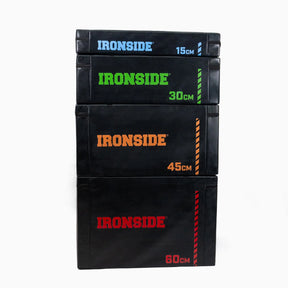 Empilement de plyo boxes IRONSIDE de plusieurs hauteurs