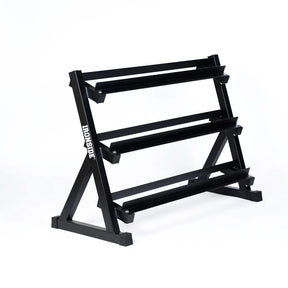 IRONSIDE horizontal two-tier dumbbell storage rack