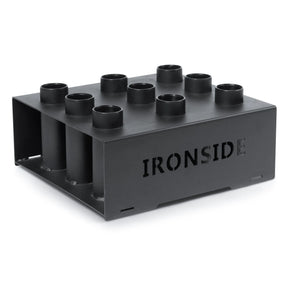 IRONSIDE Vertical Barbell Storage Rack – Floor Bar Holder – support à barres vertical pour un gym à la maison