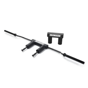 IRONSIDE Safety Squat Bar – Padded Olympic SSB for Squats – barre à squat de sécurité (SSB) pour un centre de performance sportive