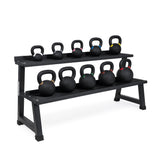 IRONSIDE Premium Kettlebell Set (4–32 kg) + Storage Rack