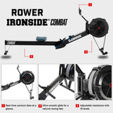 IRONSIDE Rowing Machine + Ski Erg Combo