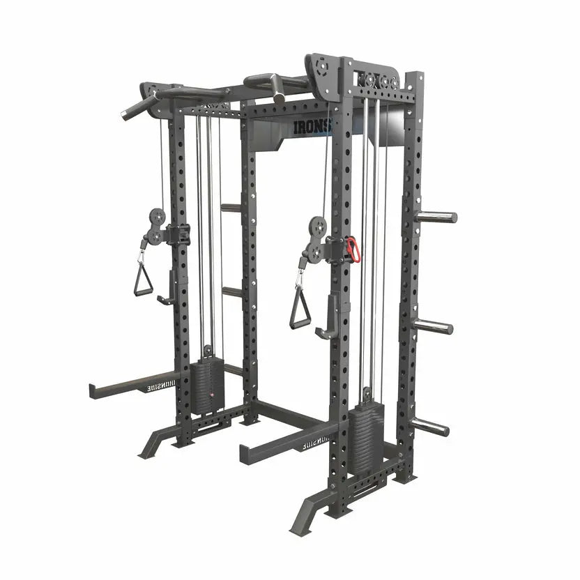 IRONSIDE Power Rack with Cable System | Fitness Machine Canada