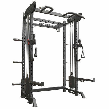 IRONSIDE Power Rack with Cable System Strength Machines IRONSIDE FITNESS CANADA